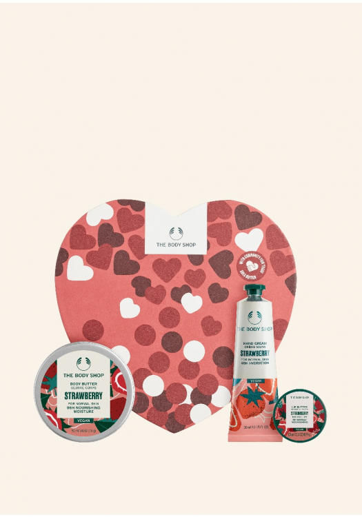 Body shop - The Sweetest Strawberry Heart Gift Box 